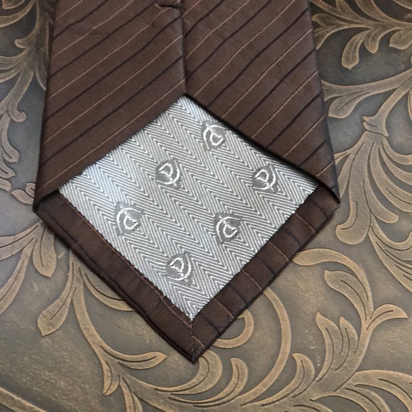 PIACCI UOMO ITALY Bronze Silk Tie - Picture 4 of 8